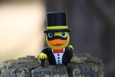 Tuxedo Duck with Top Hat &