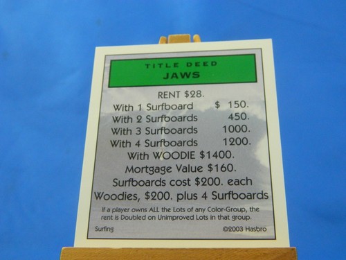 Jaws monopoly surfing surf - jaws,